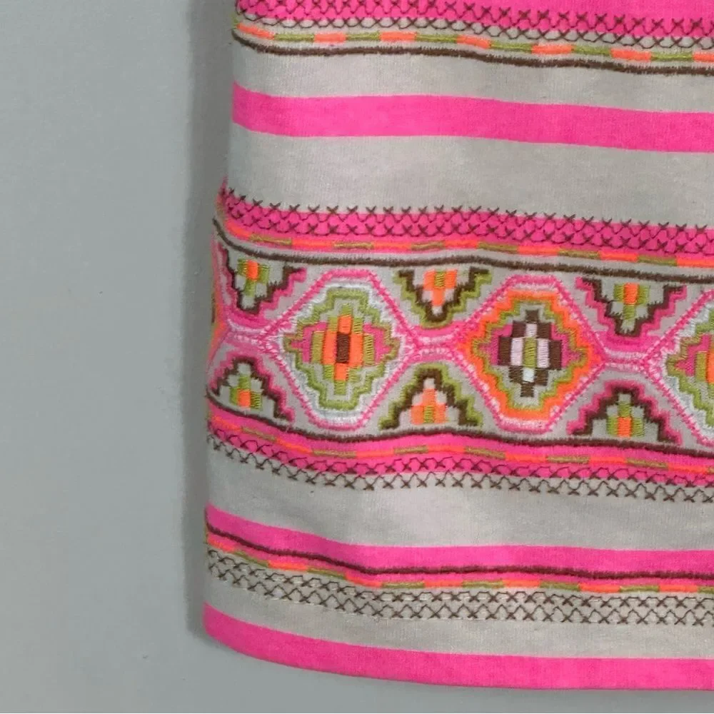 J. Crew Pink Boxy 3/4 Sleeve Blouse